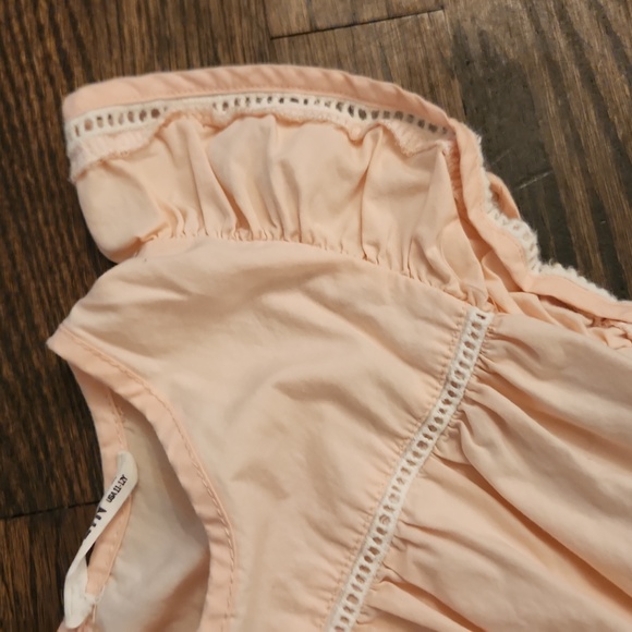 Lot 2 Orange Big Girls Smocked Dresses - Picture 4 of 9